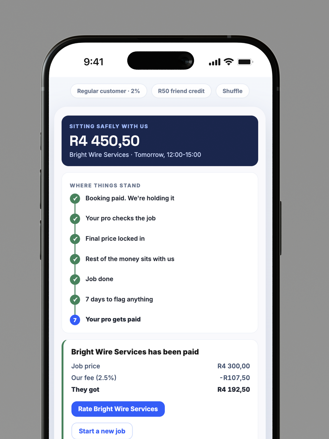 Step 4 user journey mockup